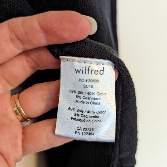 ARITZIA Wilfred Flaubert Cotton silk cashmere knit open cardigan sweater xs - Picture 10 of 11